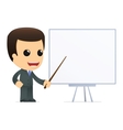Funny cartoon boss vector image
