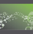 Abstract molecular structure background vector image