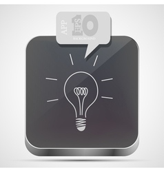 Idea app icon vector image