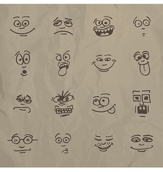 Emoticons vector image