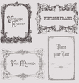 Vintage frames and design elements - with place fo vector image