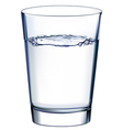 Glass with water vector image
