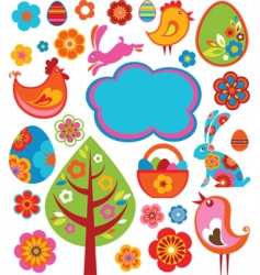 Easter graphics vector image