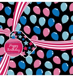 Birthday ribbon vector image
