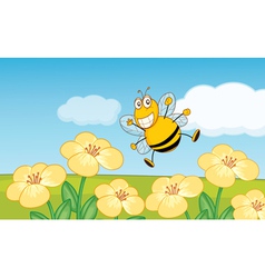 Happy bee vector image