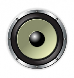 Speaker over white vector image
