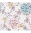 Seamless floral pattern vector image