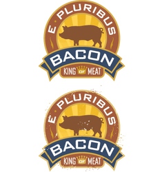 Bacon Emblem vector image