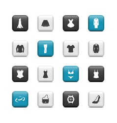 Clothing icons vector image