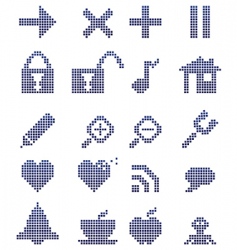Toolbar icons vector image