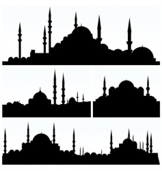 Arabesque cityscapes vector image