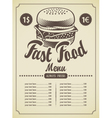 Retro hamburger Retro hamburger vector image