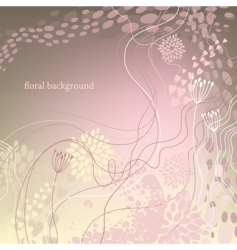 Floral background vector image