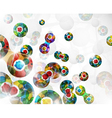 Cell division background vector image