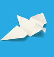 Origami bird vector image