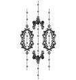 Vintage vertical vector image