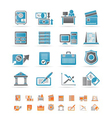 Business and finance icons vector image