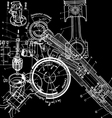 Technical drawingxa vector image