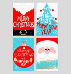 Santas message banners vector image