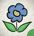 Flower eco vector image