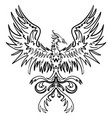Sketch drawing of phoenix Sketch drawing of phoenix vector image