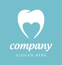 Logo dental company vector image