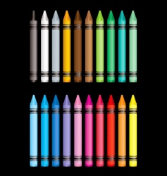 Crayon collection vector image