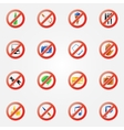Restriction icons or symbols set Restriction icons or symbols set vector image
