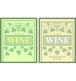 Wine labels vector image