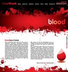 Blood splatter vector image