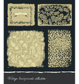 Vintage backgrounds collection vector image
