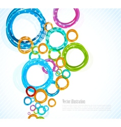 Background with circles vector image