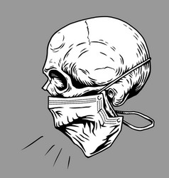 White demon face Royalty Free Vector Image - VectorStock