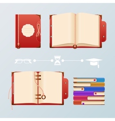 Colorful book Colorful book vector image