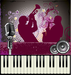 Music background vector image