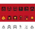 Fire vector image