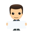 Funny cartoon boss vector image