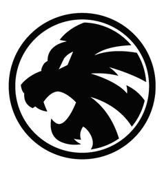 Lion black symbol sign 092016 vector image