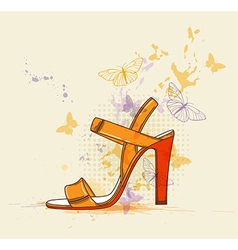 Summer shoes vector image