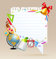 Back to school vector image