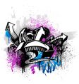 Graffiti background vector image