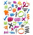 Marker scribbles vector image