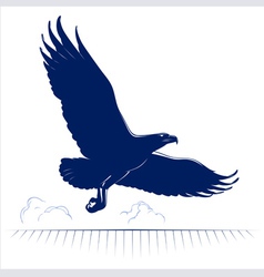Flying eagle vector image