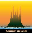 Sunburst castle vector image