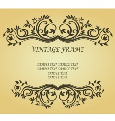 Vintage frame vector image