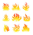 Fire flames vector image