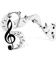 Musical notes vector image