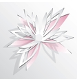 Flower cut out of paper vector image