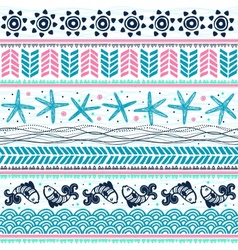 Abstract tribal pattern vector image
