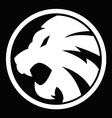 Lion white symbol sign 092016 vector image